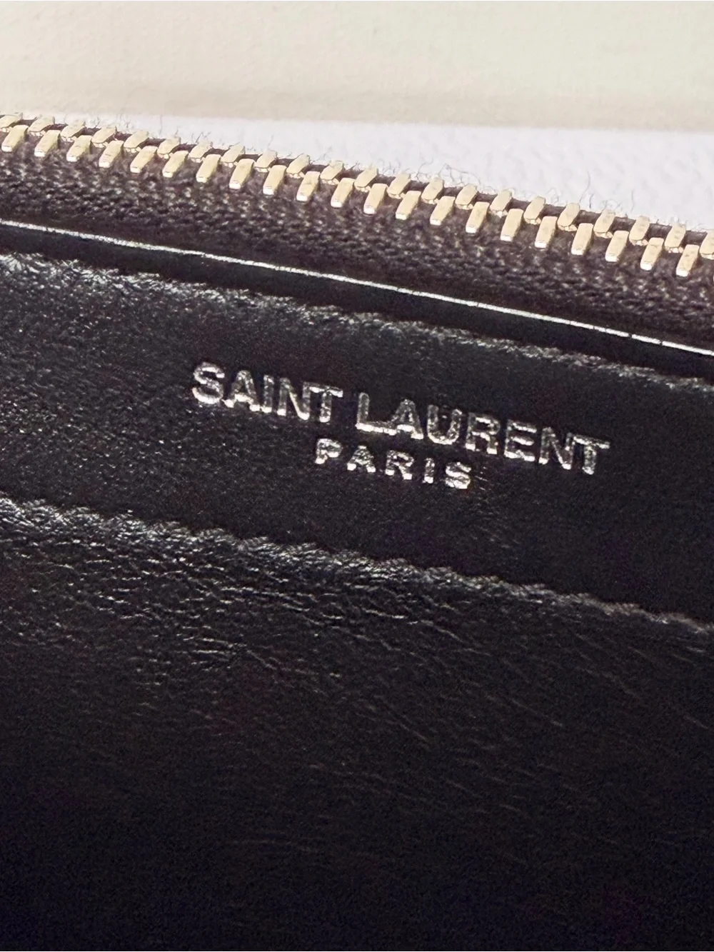 Saint Laurent Kate Tassel Chain Wallet Sequins Black Silver HW - Picture 7 of 14